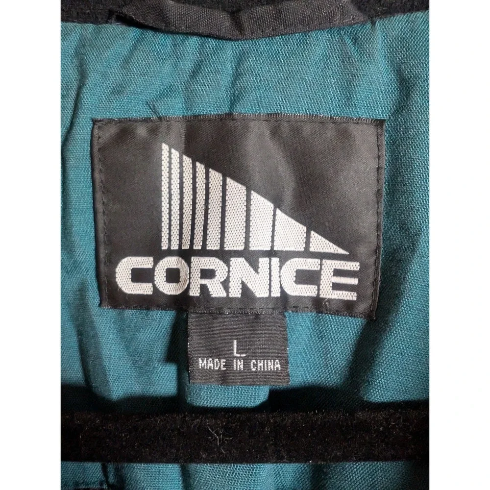 Cornice Snowsuit SkiSuit One Piece Green Snow Bib, Retro, Vintage, Size LARGE!!